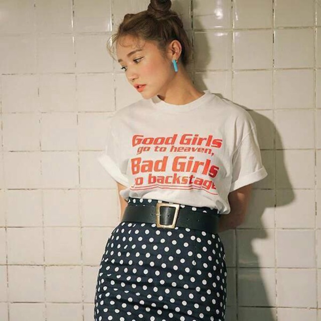 New🍒 Good girl Bad girl shirt‬