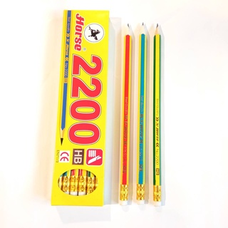 (12 ด้าม) ดินสอไม้ ม้า 2200 ความเข้ม HB / Horse 2200 HB Pencil