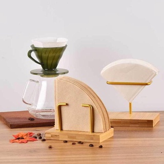Coffee Filter Holder Shelf Rack Container Filter Paper Stand for Reusable