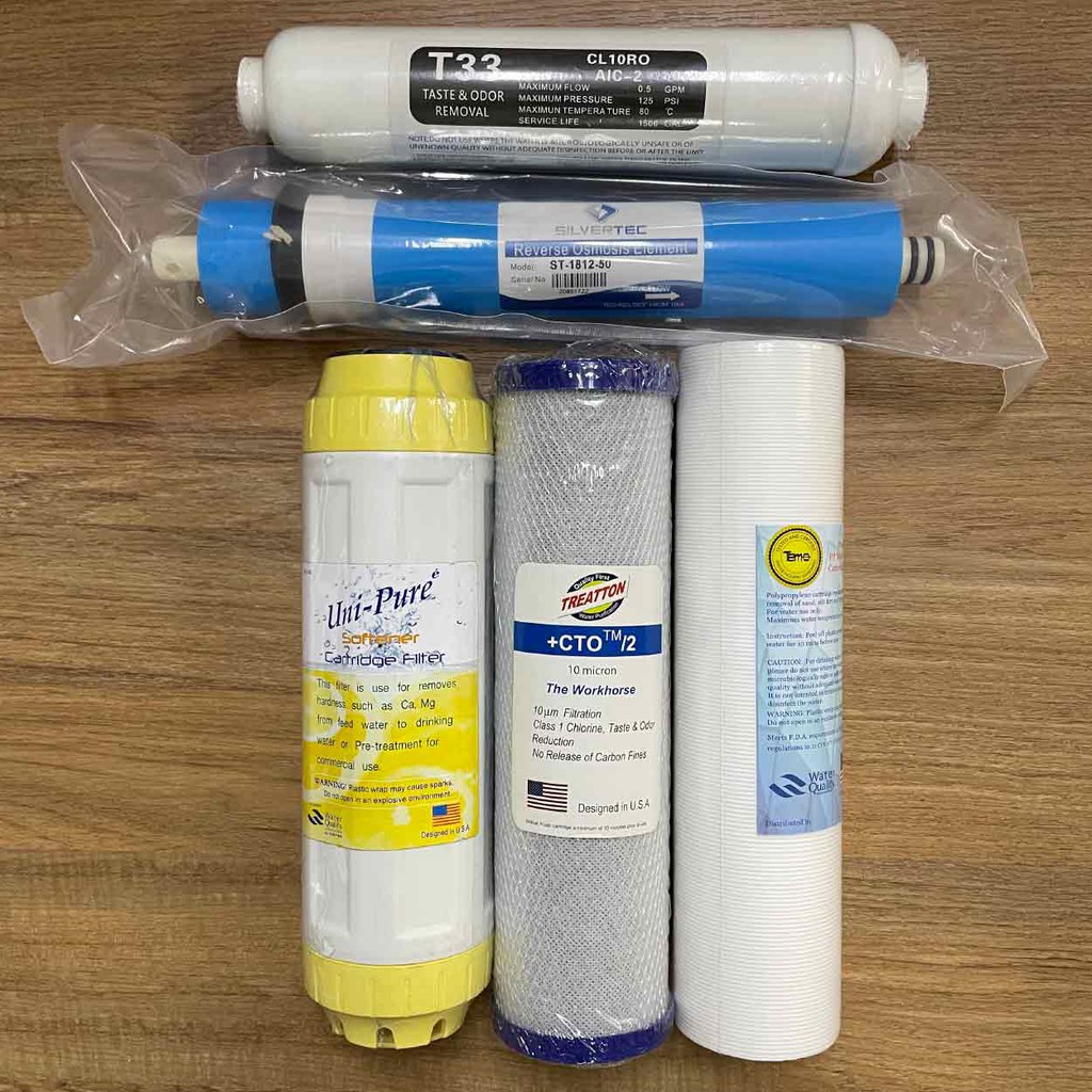 ชุดไส้กรองน้ำ RO 5 ขั้นตอน แบบลลับใส้แบบสุ่ม 379 บาท