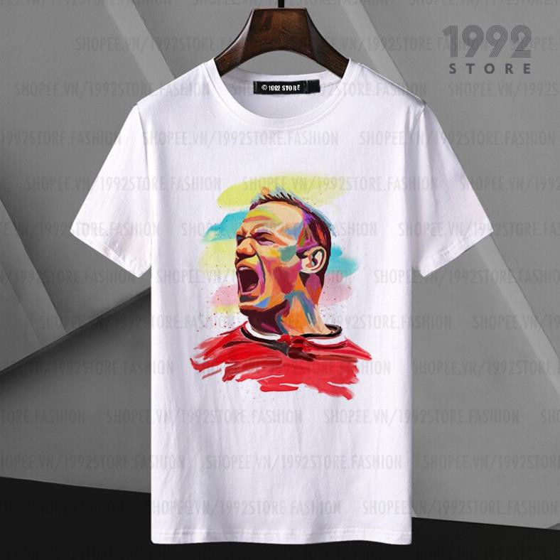เสื้อยืดแขนสั้น Wayne Rooney Pop Art