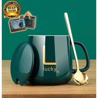 ชุดถ้วย พร้อมเตาอุ่น Lucky ชุดกล่องของขวัญ พร้อมส่ง