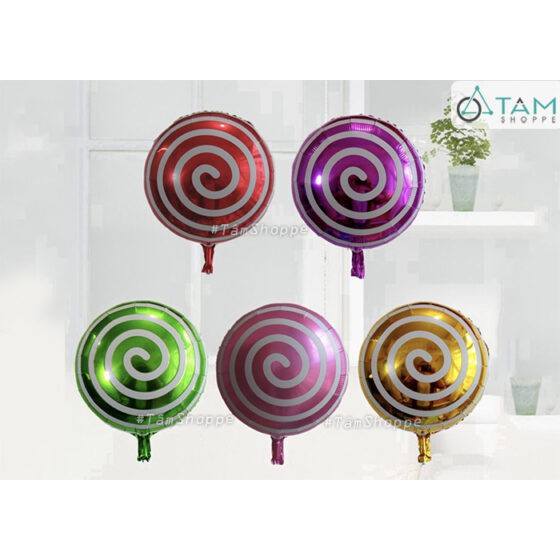 ลูกโป่งแก้วรูปอมยิ้มแบบวงกลม DK40cm BBK-KEO-02