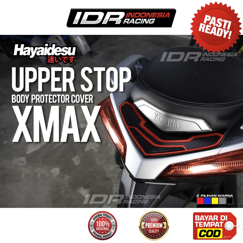 Hayidesu XMAX Upper Stop โคมไฟฝาครอบด้านหลังเบรค Body Protector ยาง Variation อุปกรณ์เสริม