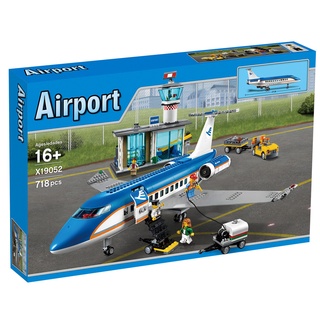 Mega Toys เครื่องบิน x19052 อายุ16+ Airport โมเดลเครื่องบินของเล่น 718pcs