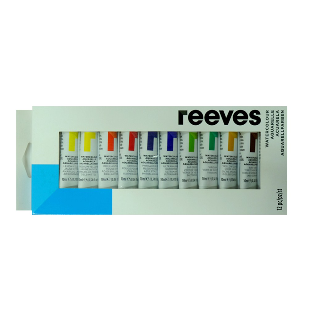 สีน้ำชุด 12/18 สี 10ml ตรา Reeves Water Colours Set