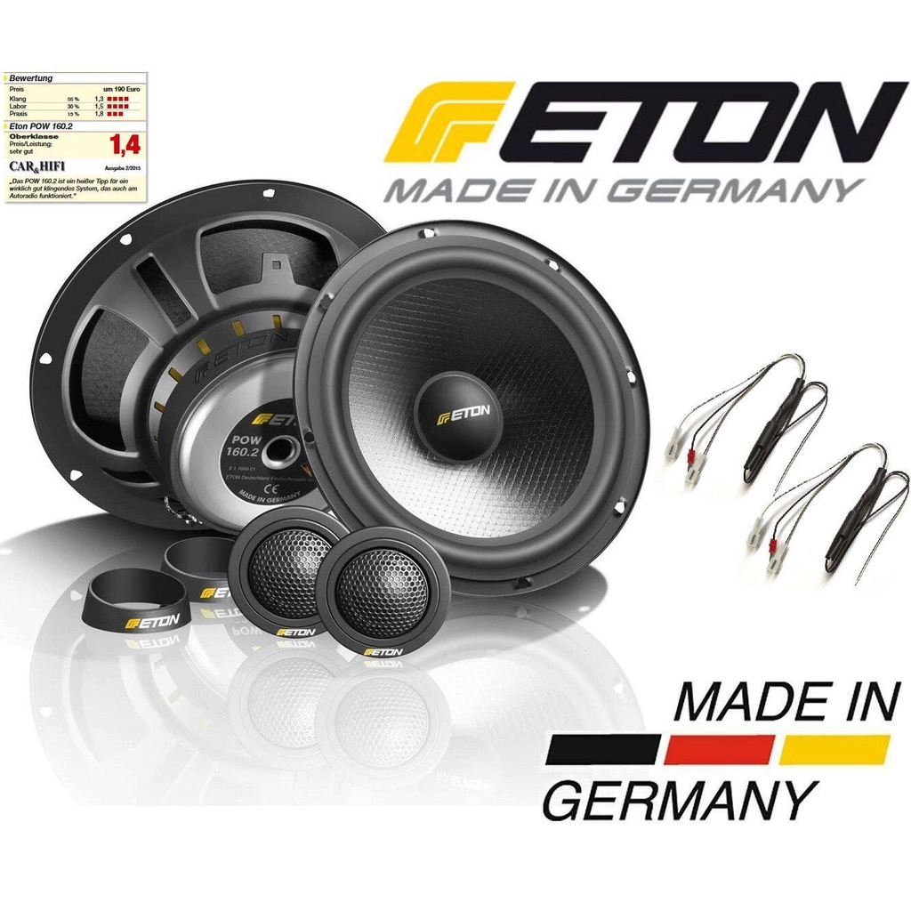 ETON POW160 ชุดลำโพง 2 ทาง 16.5 ซม. 2 ทาง 165 มม 16.5 cm 2-way loudspeaker component system set 165 