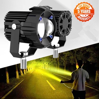 Jiuguang ไฟตัดหมอก LED 120W 3000K 6000K 2 นิ้ว สีขาว เหลือง สําหรับรถยนต์ ATV SUV รถบรรทุก เรือ Moto