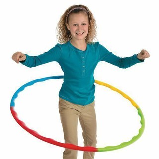 ฮูล่าฮูป Hula Hoop ของเล่นเด็ก ถอดประกอบได้ ฮูล่าฮูปเด็ก พลาสติก สีสันสดใส สินค้าพร้อมจัดส่ง   เหมาะสำหรับเด็ก น้ำหนักเบ