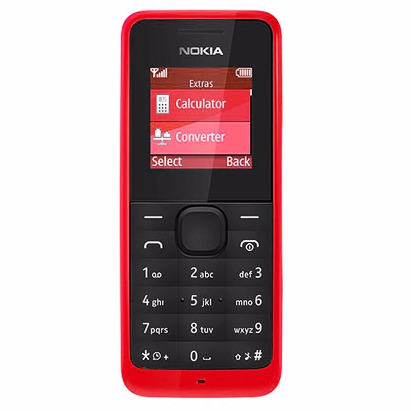 โทรศัพท์มือถือโนเกีย  ปุ่มกด NOKIA 105 (สีแดง) 3G/4G รุ่นใหม่2020