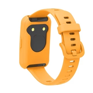 สายรัดซิลิโคนพร้อมเคสเชลล์ฝาครอบป้องกันสร้อยข้อมือสําหรับ Huawei Band 11 Pro 10 9 8 7 6 / Honor Band 7 6