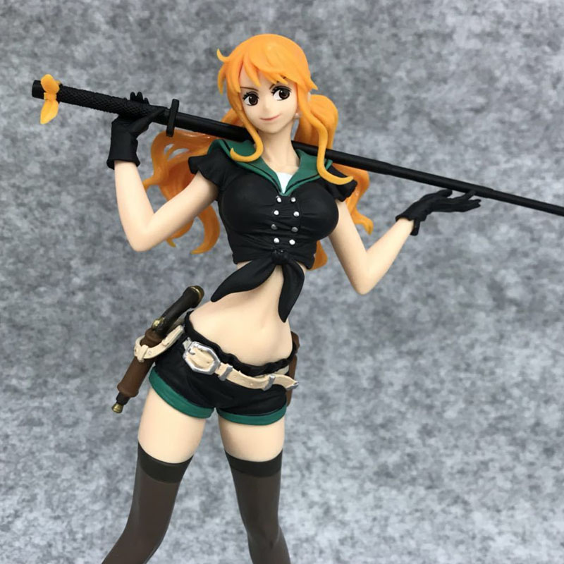 โมเดลวันพีช Nami (Code:B Ver.) Flag Diamond Ship One Piece นามิ 23.5cm Figure Straw Hat Pirates Cat Burglar บรรจุอยู่ในกล่องพีวีซี วันพีซ โมเดล ฟิกเ ฟิกเกอร์ OnePiece Black Suit Luffy