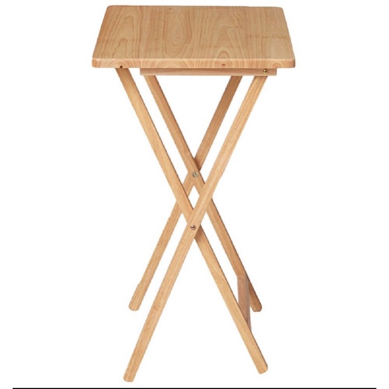 โต๊ะพับไม้ยางพารา PJ WOOD สีธรรมชาติ