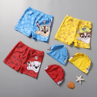 Paw Patrol ชุดว่ายน้ำเด็ก Boy Boxer กางเกงว่ายน้ำเด็กชุดว่ายน้ำการ์ตูนขนาดเล็กกลางใหญ่เด็ก Hot Spring Swimsu