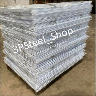 ตะแกรงเหล็กชุบพลาสติก ขนาด 60x120 ซม. สีขาว/ดำ ตะแกรงอเนกประสงค์ ตะแกรงทำกรงสัตว์เลี้ยง