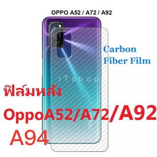 (ส่งจากไทย)ฟิล์มหลังเคปล่าOPPO A52 5G/A72 5G/A92/A94