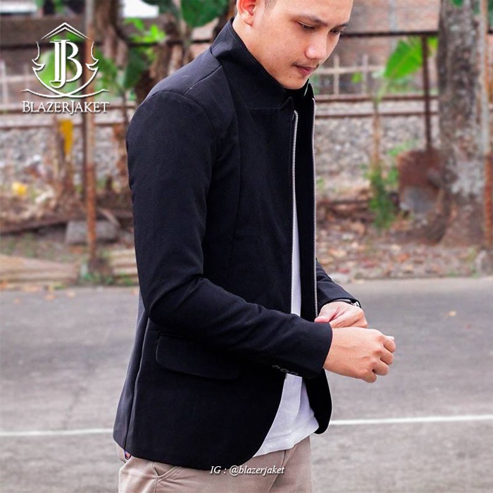 Men& 39;s BLAZER, ZIPPER BLAZER, KOREAN STYLE BLAZER, ORI CROWS DENIM BLAZER, SK28 BLAZER