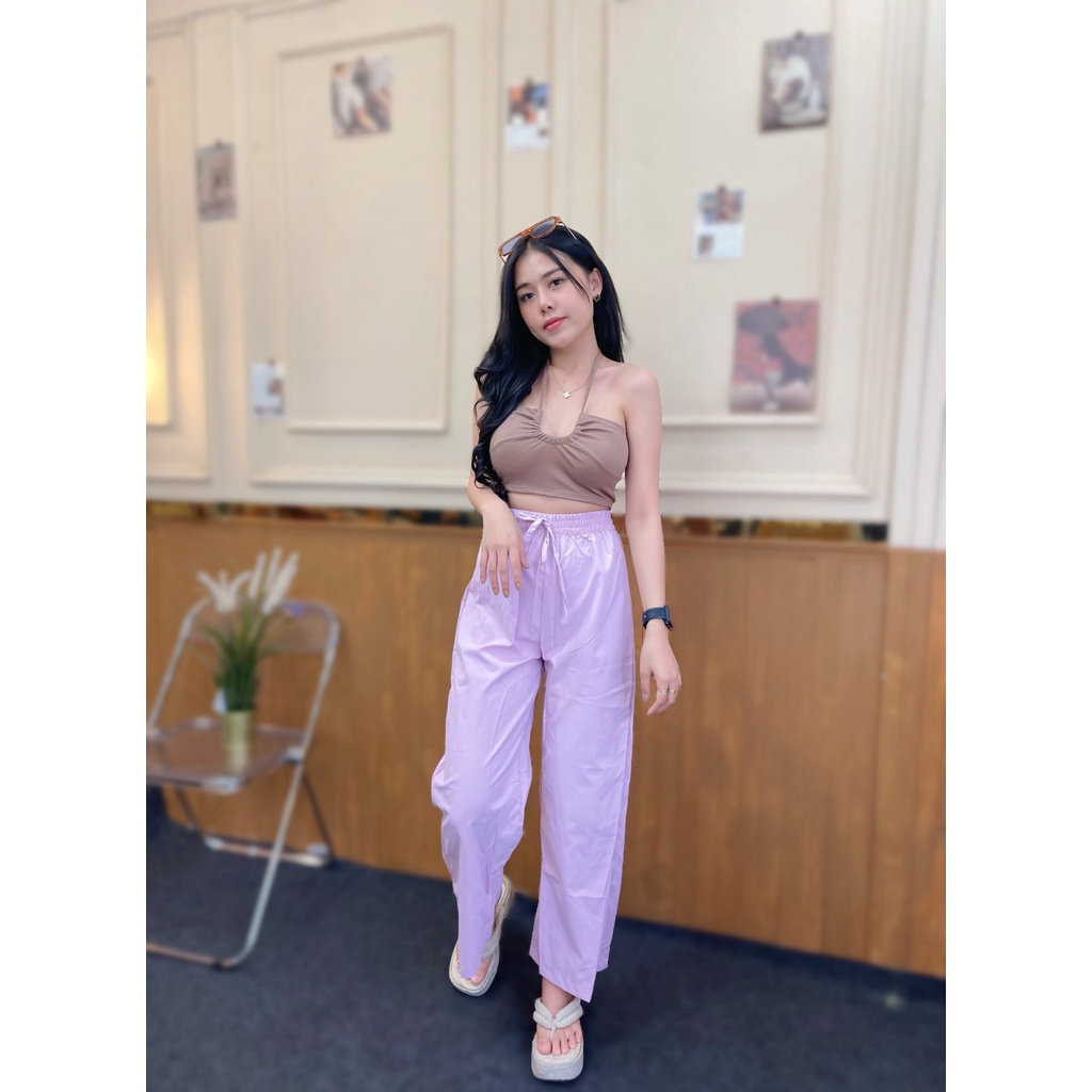 🌈SpinnyHouse🌈 สายเดี่ยว คล้องคอ เสื้อไปทะเล ‼️นางแบบใส่ในค้าจริง‼️ ผ้าร่อง น่ารักมากแม่ 🌈 รุ่น กุ๊งกิ๊ง L202D - รูปที่ 5