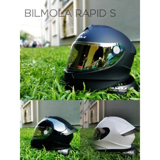 หมวกกันน็อคเต็มใบ BILMOLA RAPID S สีพื้น 🖤