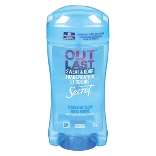 Secret Outlast Clear Gel Antiperspirant Deodorant for Women Completely Clean 73g.