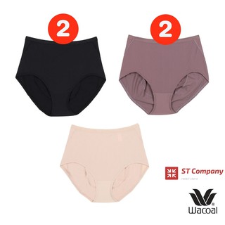 กางเกงใน Wacoal U-Fit Short Panty 5 ชิ้น ดำ+น้ำตาล+เนื้อ (BL-BT-NN) แบบเต็มตัว (Short) โอบกระชับก้น วาโก้ รุ่น WU4937