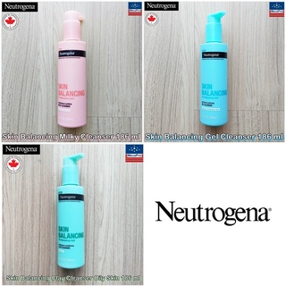 Neutrogena® Skin Balancing Cleanser 186 ml ผลิตภัณฑ์ล้างหน้า นูโทรจีนา สกิน บาลานซิ่ง คลีนเซอร์ with 2% PHA