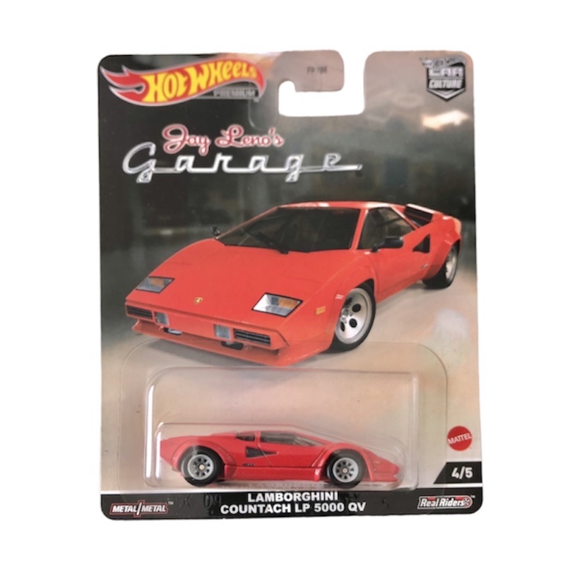 Hot Wheels Jay Leno's Garage Premium Lamborghini Countach LP 5000 QV