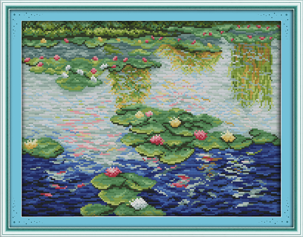 DIY Cross Stitch Stamped Kits Home Decor , PrePrinted CrossStitching