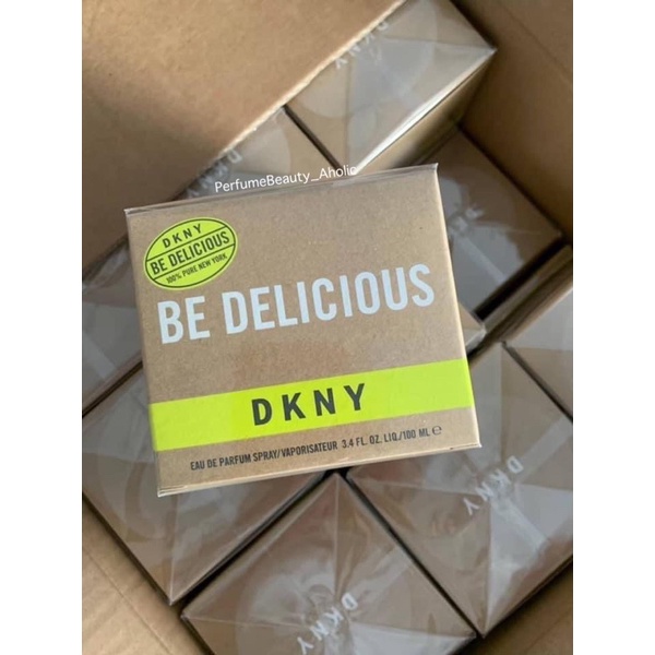 DKNY Be Delicious แอปเปิ้ลเขียว 100ml. (EDP) กล่องซีล แท้100% ทักแชทเช็คสต็อกก่อนสั่งนะคะ