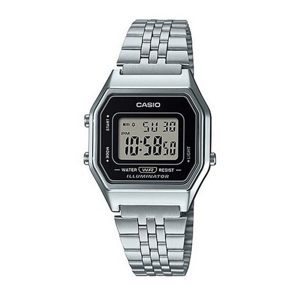 Casio Standard นาฬิกาข้อมือผู้หญิง สายสแตนเลส รุ่น LA680,LA680WA,LA680WA-1 - สีเงิน