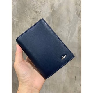 SALE กระเป๋าเงิน Lacoste Vertical short wallet กระเป๋าสตางค์ทรงสั้นแบบสามพับแนวตั้ง