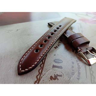 สายนาฬิกาหนังแท้ HANDMADE ขนาด 16mm 18mm 20mm 22mm (Classic_leather)