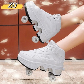 ใหม่ล่าสุด Heelys 34-43 รองเท้าสเก็ต 4 ล้อ Roller shoe 4 ล้อมีของ