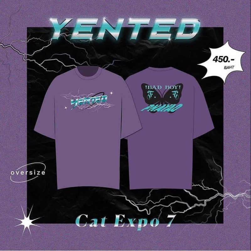 เสื้อยืด yented งาน cat expo