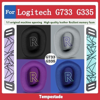 Tempestade เคสหูฟังหนัง ฟองน้ํา แบบเปลี่ยน สําหรับ Logitech G733 G355 G335
