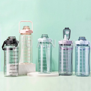 YUANTA ขวดน้ํา 2000 ml ลิตร สีใส  ขวดน้ำ 2000ml ลิตร  ดีไซน์สวย พร้อมส่ง plastic cup