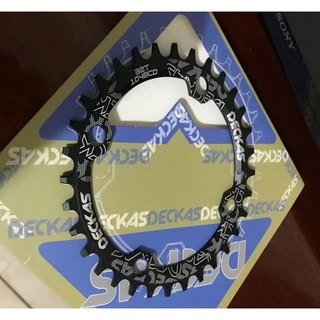 DECKAS 104BCD ใบจานหน้าจักรยานเดี่ยว อลูมิเนียม 7075 สีดำ (ราคา/ชิ้น)