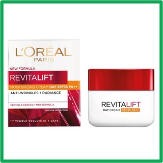 LOreal  Revitalift Moisturizing Day Cream SPF35 PA+++ ลอรีอัล ปารีส รีไวทัลลิฟท์ เดย์ครีม แอนตี้-ริงเคิล 50ml