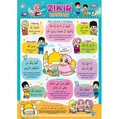 โปสเตอร์ MOMBACA ANA MUSLIM - โปสเตอร์ ZIKIR HARIAN