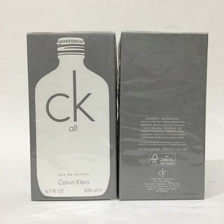 น้ำหอม Ck All EDT 100-200ml. น้ำหอมแท้ 100%.