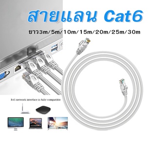 ราคาสายแลน Cat6 P-link LAN Cable สายอินเตอร์เน็ต ยาว3m/5m/10m/15m/20m/25m/30m สายแลนRJ45 สาย LAN ความเร็วสูง