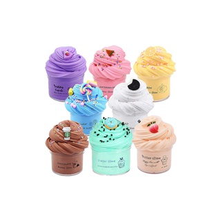 【HYG】【In stock】สไลม์ slime มีสินค้า พร้อมของตกแต่ง 70 มล. ของเล่นคลายเครียด กลิ่นหอม นุ่ม สินค้าขายดีของทางร้าน เลือกสี ทักแชทได้ค่ะ ขนาดกรัม พัฟนุ่ม รูปคุกกี้ เค้ก ดินน้ํามัน เนย Diy