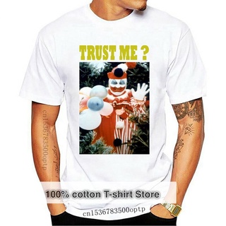 TSHIRTฝ้ายเสื้อยืดแขนสั้น พิมพ์ลาย John Wayne Gacy สไตล์คลาสสิก ไม่ซ้ําใคร สําหรับผู้ชาย เสื้อยืดคอกลม ลายกรงเล็บ 1 ตัว