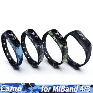 สายนาฬิกาข้อมือซิลิโคนสำหรับอะไหล่สายนาฬิกาข้อมือสําหรับ Xiaomi Band 3 4 Strap Mi Band 4 Bracelet Mi Band 3