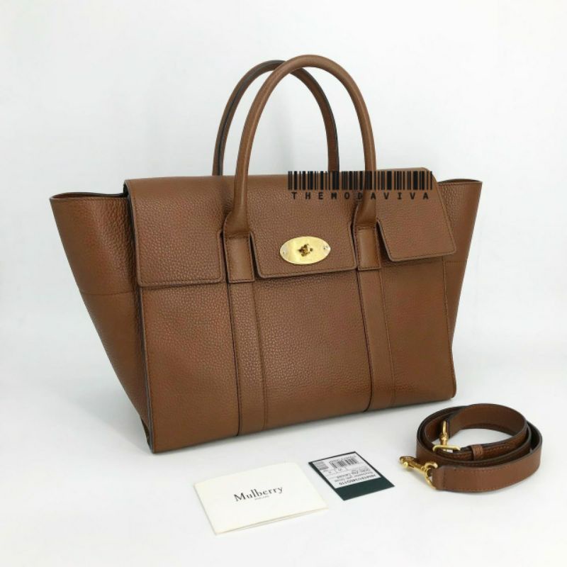 แท้ 100% Used Mulberry Bayswater Small สีOak (Good condition)