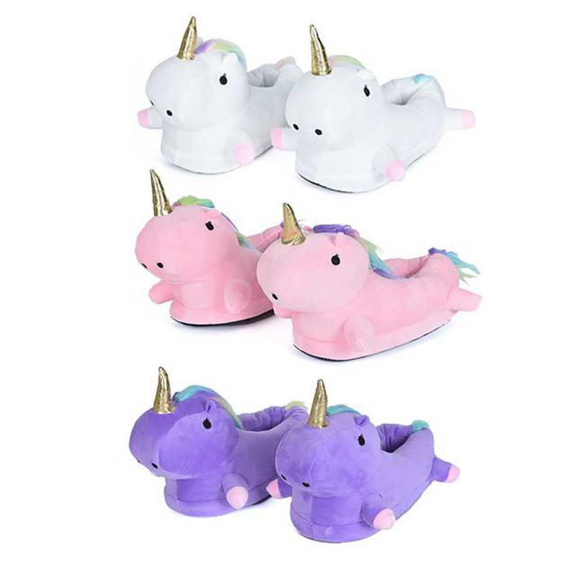 น่ารัก ใส่อุ่น รองเท้าใส่ในบ้าน C887 แมวเทา | D888 ยูนิคอร์น (Unicorn) | D892 ตาหวาน