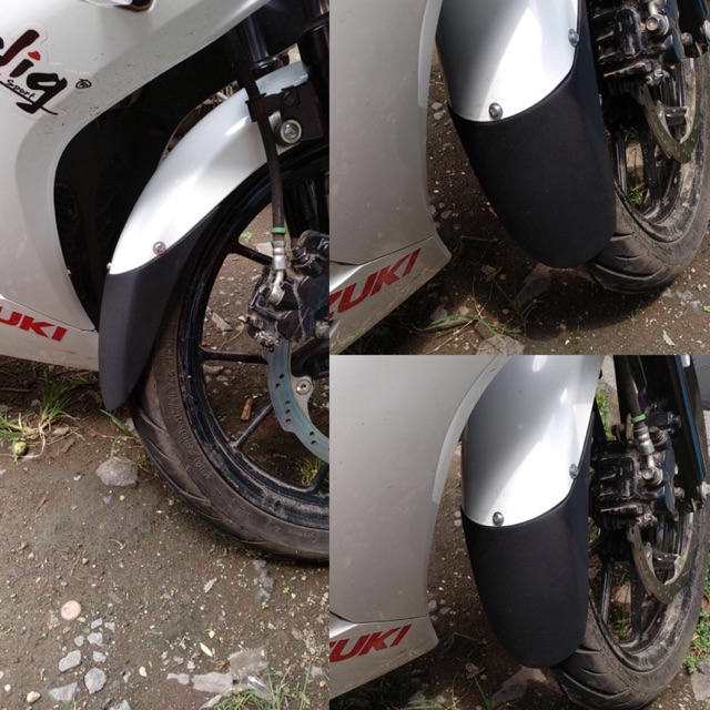 การเชื่อมต่อบังโคลน gsx mudflap gsx 150 r การเชื่อมต่อบังโคลน gsx