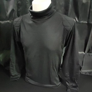 เสื้อยืดแขนยาวคอเต่าสีดำ ผ้าคอตตอน 100%