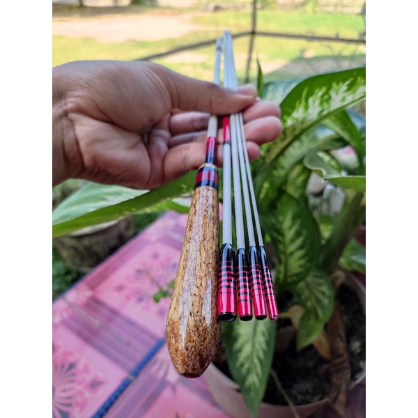 Kayu Tanago Tile fishing Rod micro fishing ด ้ ามไม ้ palted