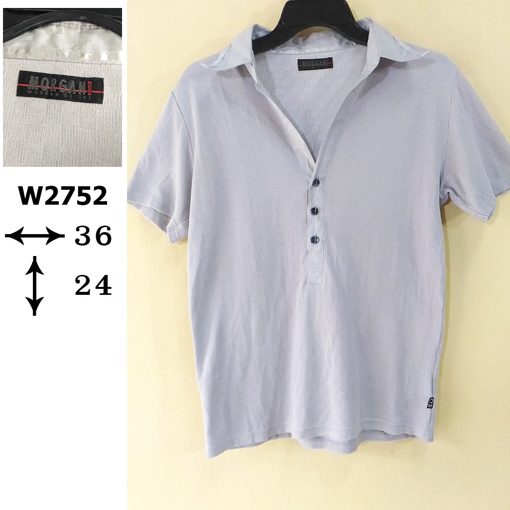 เสื้อโปโลแขนสั้น ??? เสื้อมือสอง??W2752 เสื้อผ้า ออนไลน์ JAPAN